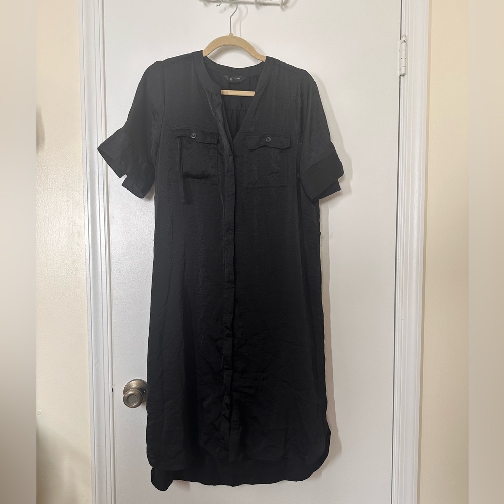 Simply Vera Satin Shirt Dress